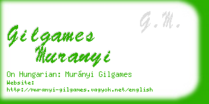 gilgames muranyi business card